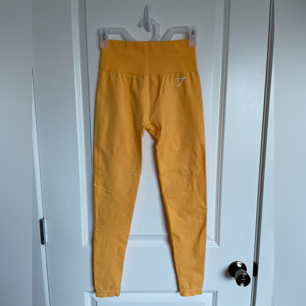 Yellow Honey GymShark full length leggings size XS/S